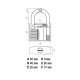 Замок навесной Startul Master ST9081-50 50 мм Замок навесной Startul Master ST9081-50 50 мм