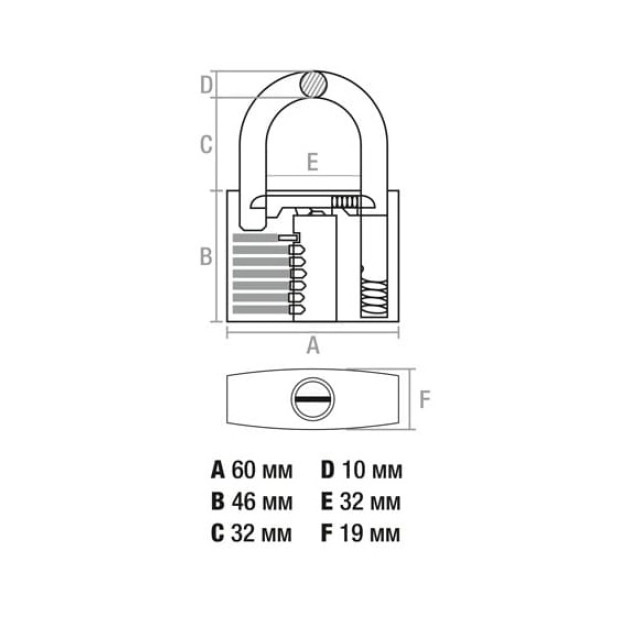 Замок навесной Startul Master ST9081-60 60 мм Замок навесной Startul Master ST9081-60 60 мм