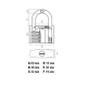 Замок навесной Startul Master ST9081-60 60 мм Замок навесной Startul Master ST9081-60 60 мм