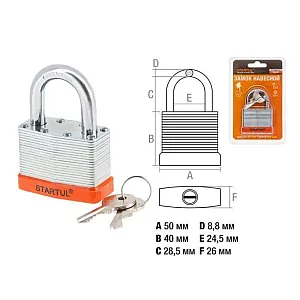 Замок навесной Startul Profi ST9085-50 50 мм