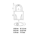Замок навесной Startul Master ST9093-70 70 мм Замок навесной Startul Master ST9093-70 70 мм