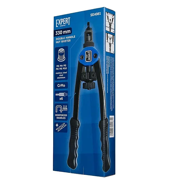 Заклепочник Startul Expert SE4081 для резьбовых заклепок двуручный M3-M10