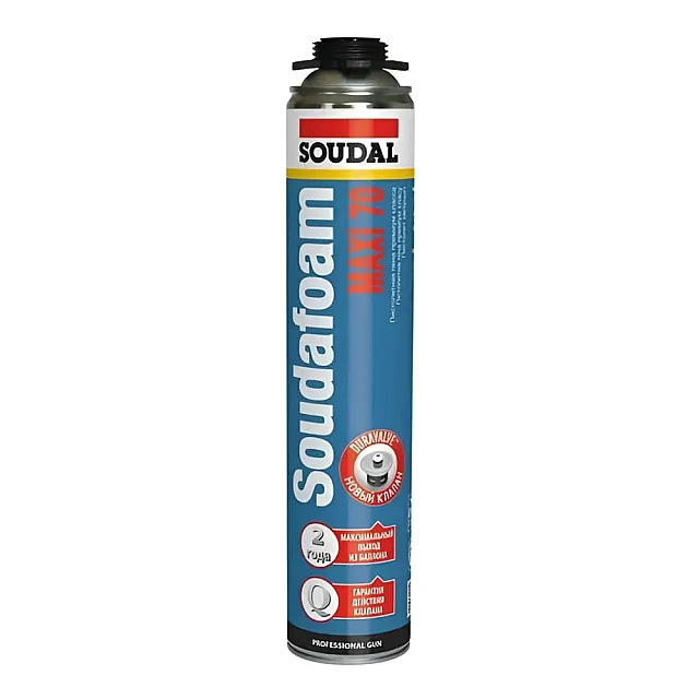 Пена монтажная Soudal Soudafoam Maxi 70 пистолетная 870 мл