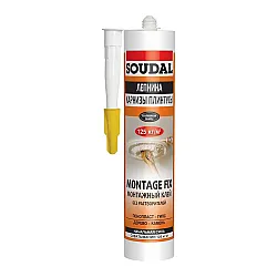 Клей монтажный Soudal Montage Fix Лепнина Карнизы белый 280 мл