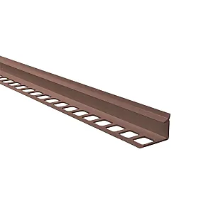 Профиль внутренний Deconika 019-О под плитку 8 мм коричневый глянцевый 2.5 м