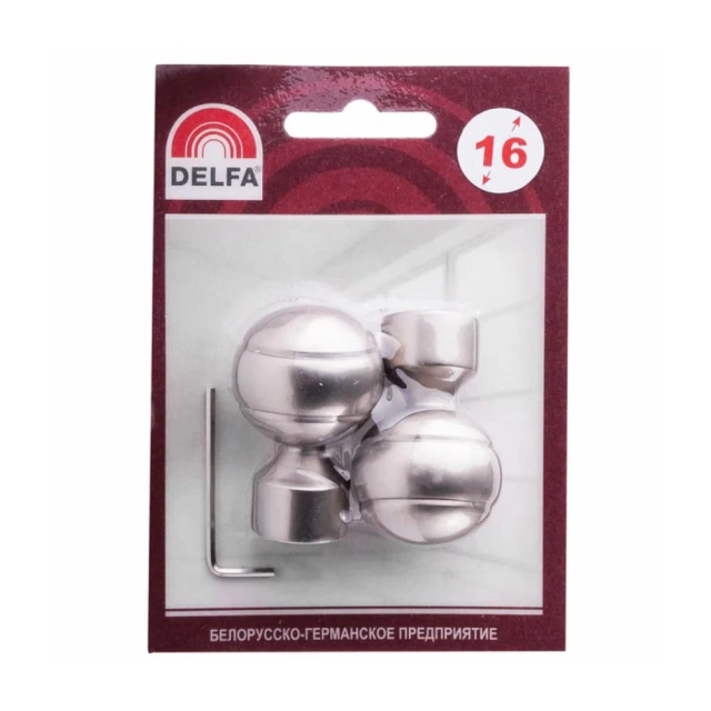 Наконечник Delfa Каро СН-16-234-29 хром матовый 2 шт Наконечник Delfa Каро СН-16-234-29 хром матовый 2 шт
