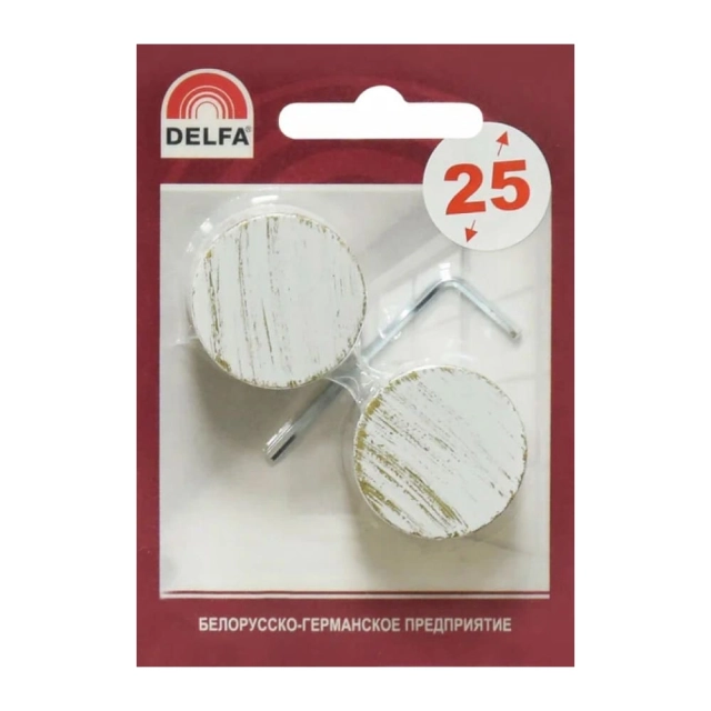Наконечник Delfa Кофу СН-25-299-29 белое золото 2 шт Наконечник Delfa Кофу СН-25-299-29 белое золото 2 шт