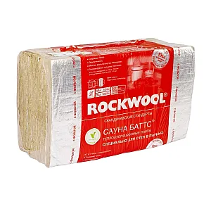 Минеральная вата Rockwool Сауна Баттс 50*600*1000 мм