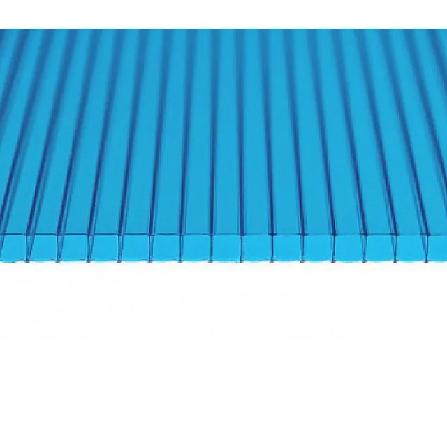 Поликарбонат сотовый Plastilux Ultramarin 4*2100*6000 мм бирюза