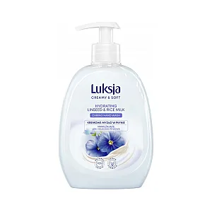 Мыло жидкое Luksja Лен и Рис с дозатором 500 мл