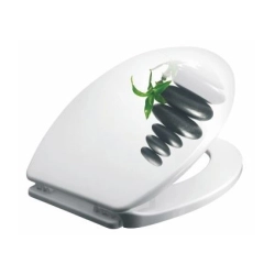Сиденье для унитаза Bisk Iris 04153 камни
