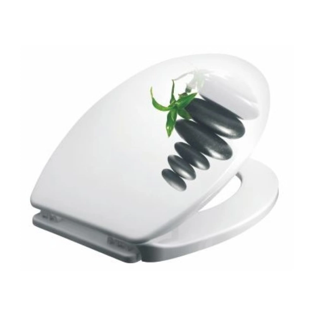 Сиденье для унитаза Bisk Iris 04153 камни