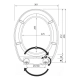 Сиденье для унитаза Bisk Iris 04153 камни