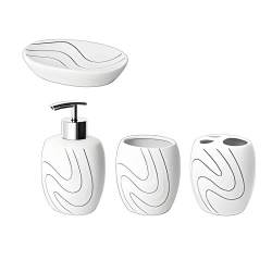 Стакан косметический Bisk Wave 05976 белый