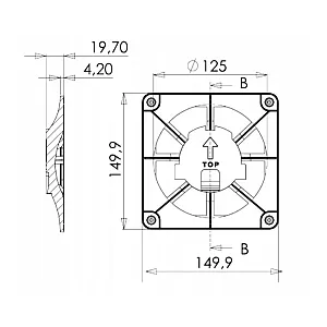 Панель декоративная AirRoxy 01-168 dRim для вентиляторов матовый алюминиевый пластик 100/125 мм