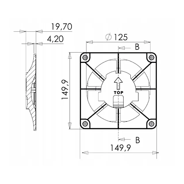 Панель декоративная AirRoxy 01-168 dRim для вентиляторов матовый алюминиевый пластик 100/125 мм