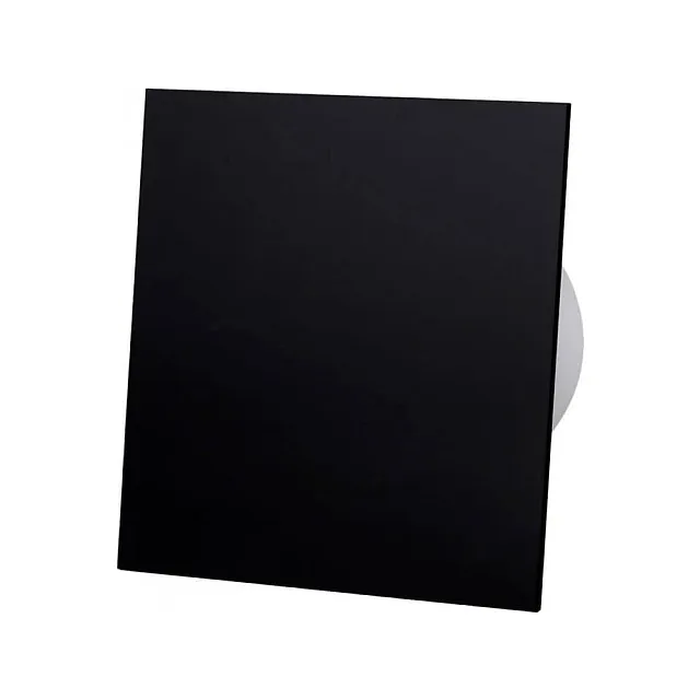 Панель декоративная AirRoxy 01-174 dRim для вентиляторов черный матовый стекло 100/125 мм