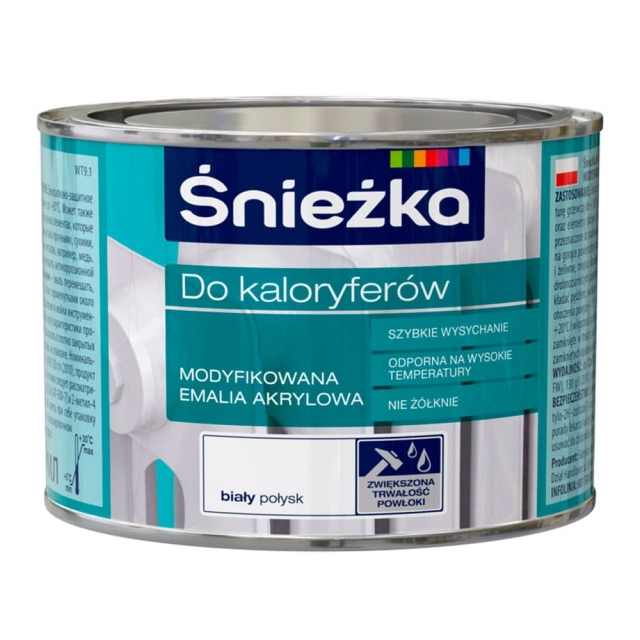 Краска Sniezka для радиаторов белая 0.4 л Краска Sniezka для радиаторов белая 0.4 л