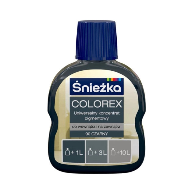Универсальный пигментный концентрат Sniezka Colorex 90 черный 100 мл Универсальный пигментный концентрат Sniezka Colorex 90 черный 100 мл