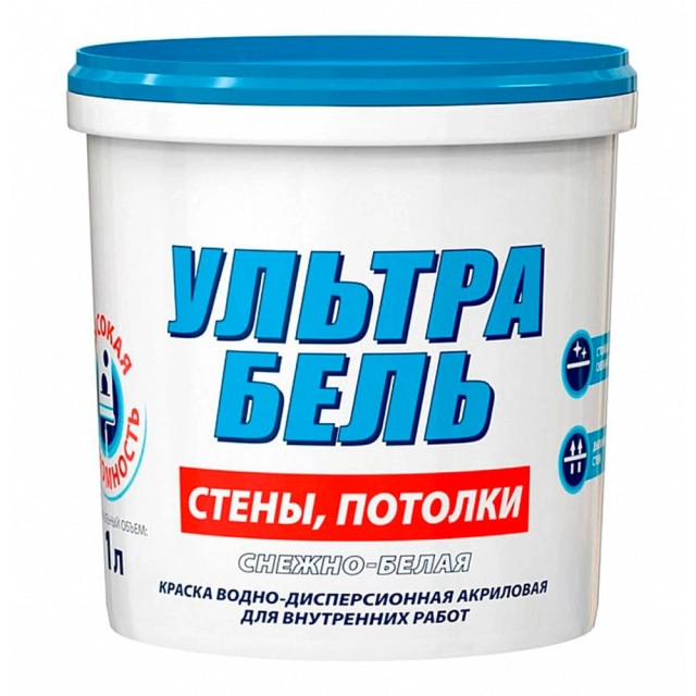 Краска Sniezka Ультра Бель снежно-белая 1 л Краска Sniezka Ультра Бель снежно-белая 1 л