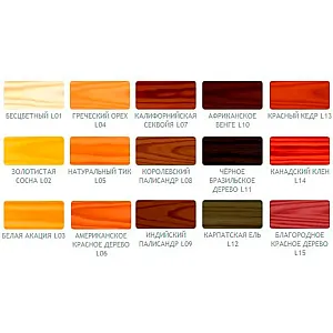 Защитно-декоративный Лакобейц Vidaron L05 тик натуральный 2.5 л