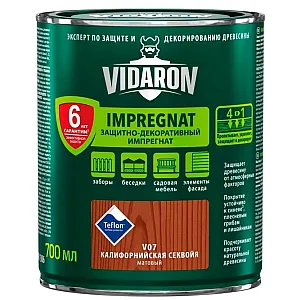 Защитно-декоративный Импрегнат Vidaron V07 калифорнийская секвойя 0.7 л