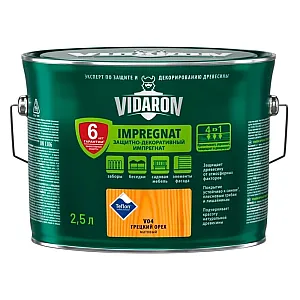 Защитно-декоративный Импрегнат Vidaron V04 орех грецкий 2.5 л