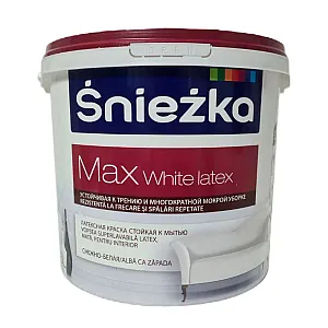 Краска Sniezka Max White Latex белая 5 л