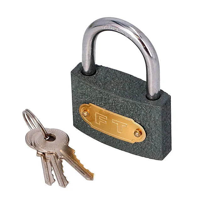 Замок навесной Faster Tools 470 чугунный 75 мм