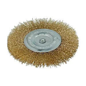 Щетка дисковая Faster Tools 1695 100 мм латунная со стержнем