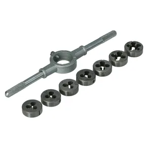 Набор плашек M3 - M12 Faster Tools e2384 8 шт