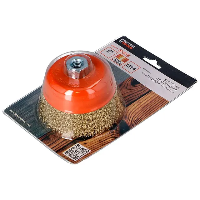 Щетка торцевая Faster Tools 2766 M14 125 мм латунная