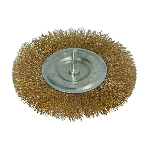 Щетка дисковая Faster Tools 2767 75 мм латунная со стержнем