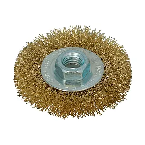 Щетка дисковая Faster Tools 3518 M14 120 мм латунная