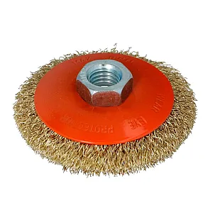 Щетка угловая Faster Tools 3528 M14 120 мм латунная