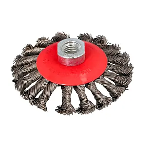Щетка угловая Draumet 8768 М14 120*25 мм стальная плетеная