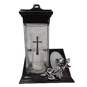 Лампада ритуальная ZС-2 стеклянная со сменным вкладышем