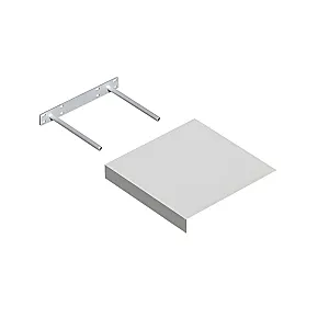 Полка Domax FS 24/24 BI 65050 со скрытым креплением 235*235 мм белая