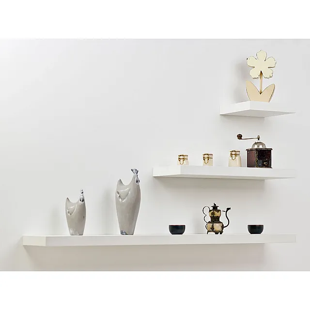 Полка Domax FS 24/24 BI 65050 со скрытым креплением 235*235 мм белая