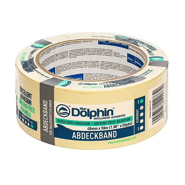 Лента малярная Blue Dolphin 01-5-15-EN белая 48 мм*50 м