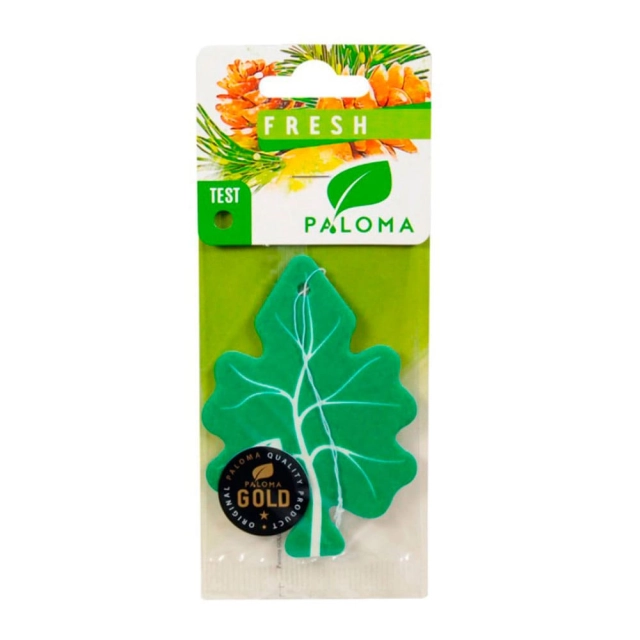 Ароматизатор автомобильный бумажный Paloma Gold Fresh Ароматизатор автомобильный бумажный Paloma Gold Fresh