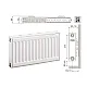 Радиатор Prado Classic 21*500*600 мм