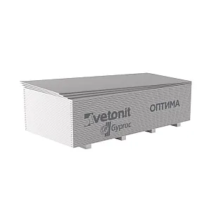 Гипсокартон Vetonit Optima стеновой обычный 12.5*1200*2500 мм