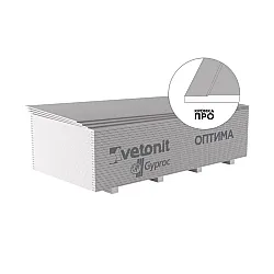 Гипсокартон Vetonit Optima стеновой обычный 12.5*1200*2500 мм