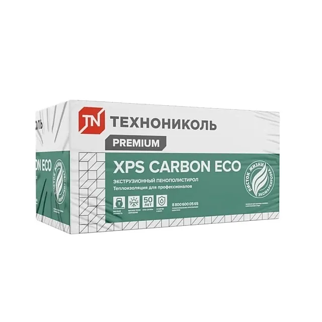 Пенополистирол ТехноНиколь Carbon Eco FAS/2 S/2 1180*580*30L мм