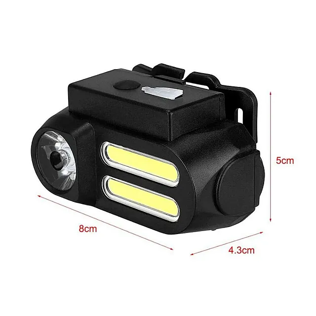 Фонарь налобный NSY YM-611 зарядка micro в комплекте высокая яркость LED+COB