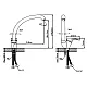 Смеситель для кухни Cronwil CD038-41 с высоким изливом