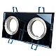 Светильник встраиваемый TruEnergy 21231 двойной под лампы 2*GU5.3 стекло черный