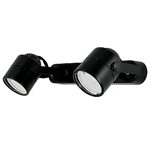 Светильник накладной TruEnergy Focus 21352 двойной поворотный спот под лампы 2*GU10 круг металл черный