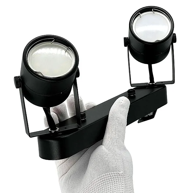 Светильник накладной TruEnergy Focus 21352 двойной поворотный спот под лампы 2*GU10 круг металл черный